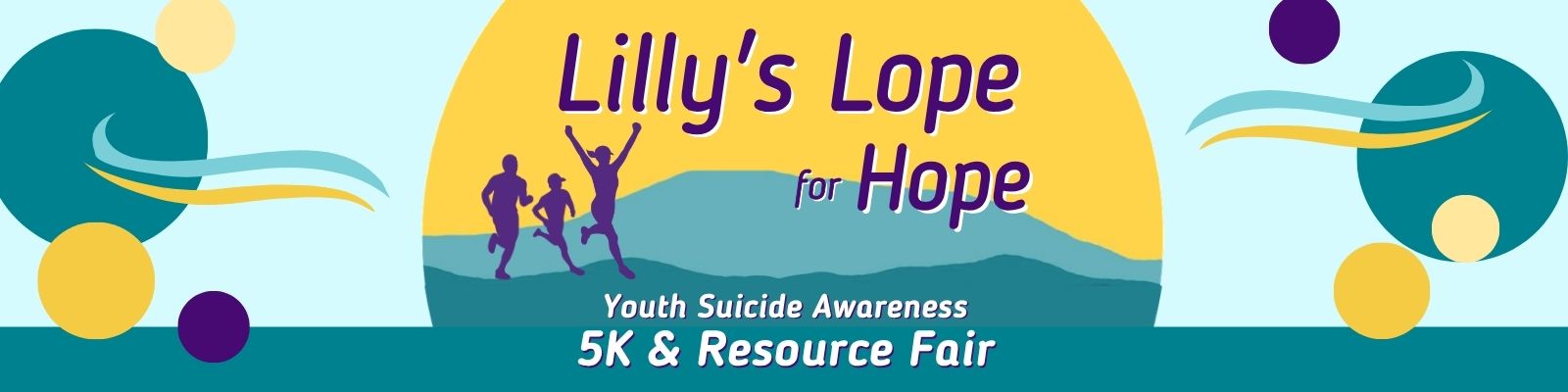 Lilly's Lope for Hope banner