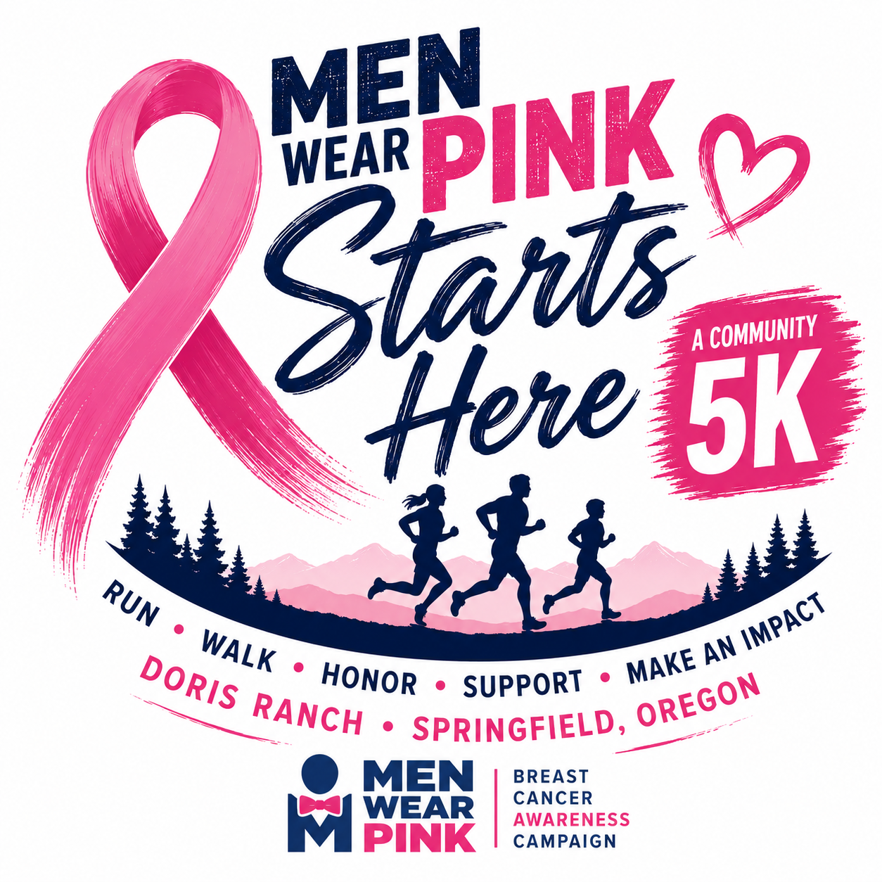 Men Wear Pink logo