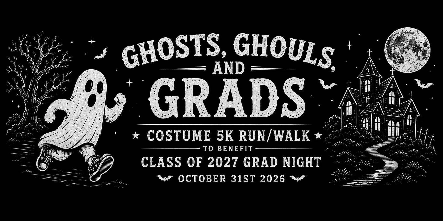 Ghosts, Ghouls, and Grads banner